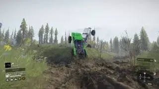 SnowRunner-SUPERCHARGED MUD TRUCK BACKFLIP