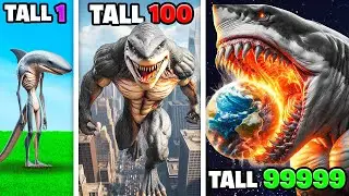 Shortest To TALLEST MEGALODON In GTA 5!