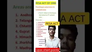 (V13)आखिर क्या है PESA ACT 1992//😊M Laxmikant Indian Polity//#shorts #upsc