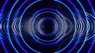 Dark Blue Hypnotic Tunnel Animation | Abstract Visual Art Motion Graphics Background | VJ Loop