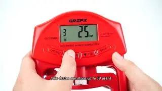 How to use GRIPX grip strength tester,  red