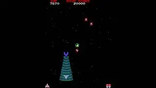 Galaga 1981 Gameplay (Namco Arcade Version)