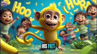Monkey and Kids Jump So High Together | Cute Animated Song | Rhyme Land