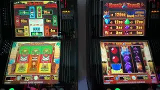 Merkur Exoten Zock Tiki Shuffle vs King Tower Beide Spiele gehen ab Super WIN mit AGs und Vollbild