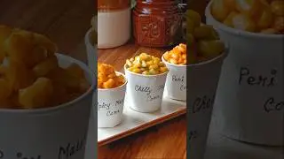 Corn Chaat Recipe 3 Ways | Spicy masala corn, peri peri corn, chilli cheese corn 🌽😋 #shorts #recipe