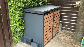 Viking Choice - Double bin shed - Outdoor container storage