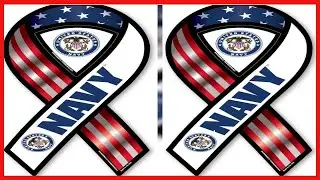 Show Your Navy Pride with a Durable, Made-in-USA Ribbon Magnet