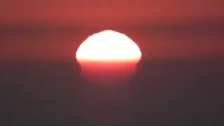 Sunset with Mock Mirage in Israel (Sep 2, 2020)