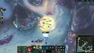 Battle Academia Lux suppting Akali on BOT!