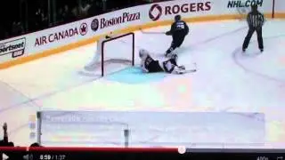 Brodeur flat footed needs to be in a retreat mode and be aggresive