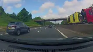 Struggling to keep in lane on the Edinburgh City Bypass