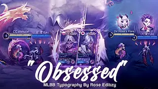 Obsessed🥀 ML Typography Preset Alight Motion & Capcut Template - Rose Editzy🥀