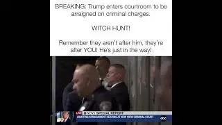 Donald Trump arrested and placed in hand cuffs