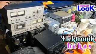 Pasar loak Jatinegara bagian selatan area pinggir kali