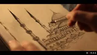 Cinematic Drawing [4k] - Blue Mosque / Sultan Ahmed I