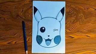 #video Pokemon cartoon Drawing video 🎨 Art video very easy 3D Art on paper beginner #drawing artist 