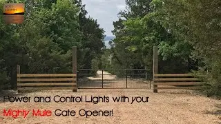 Power and control landscape lights with a Might Mule Gate Opener! Easy DIY project!