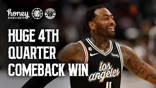 HUGE 4th quarter comeback win in John Wall&rsquo;s return to DC | LA Clippers
