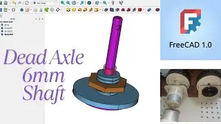 Dead Axle Shaft (6mm) Using FreeCAD