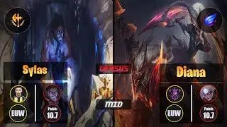 Bolulu SYLAS (Mid) [Conqueror] VS DIANA - Master EUW Patch 10.7