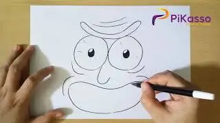 How to Draw Rick Face
