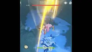 Cryo Regisvine boss fight #f2pgameplay #genshinimpact #genshin #anime #game #gamer #gaming #shorts