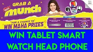 Grab A Munch Win Maha Prize Win Tablet Branded Watch And HeadPhone | ContestAlert |ContestAlertIndia