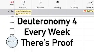 Deuteronomy 4 - Every week there&rsquo;s proof
