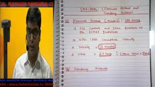 Pendrive Classes for CMA Inter -  Financial  and Company Accounts