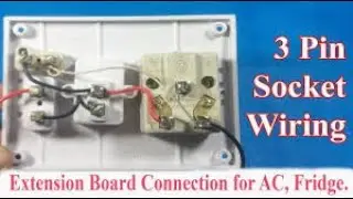 power board connection पावर बोर्ड के कनेक्शन power extension board connection