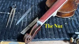Shaping a violin nut