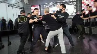 【BreakingDown】前日会見で流血の惨事、頭突きでバックリ切れてシャツが血だらけに、明日の試合に影響不可避
