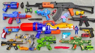 Mengumpulkan Senapan NERF war GUNS, Senapan Pistol, Gear Light AK47 Gun, Sniper Rifle, Spiderman Gun