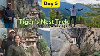 Bhutan Trip Day 5 😊😍| Trek n Travel vlogs Tiger's nest trek in Paro #traveldiaries #discover #travel