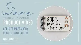 Personalized Baby Shower Gifts &ndash; Boho Babe Book with Promises of God Verses 🌿👶
