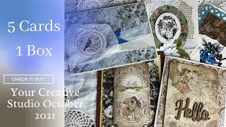 5 Cards from the Your Creative Studio October 2021 box