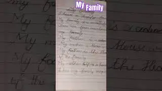 my family 8 line cursive writing small cursive beutiful writing please see me