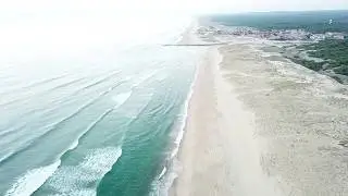 Contis Beach, Saint Julien en Born, Landes, France (Atlantic Coast) with Bessem&rsquo;s Drone