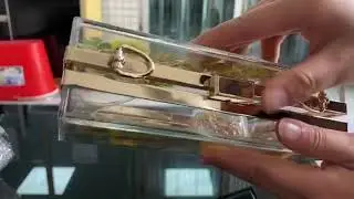 CB336 Acrylic Transparent Floral Evening Clutch Bags ( 6 Colors )