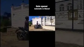 Auto vs Manual Gate opener😂#shorts #gate #opener #automatic #manual #smartgadgets  #smartitems