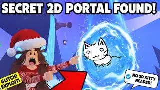I FOUND THE SECRET 2D WORLD PORTAL IN ADOPT ME! 😱 (No 2D Kitty Needed)