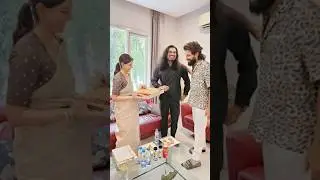 #alluarjun with #varalakshmi and her #husband #love #celebration #celebrities