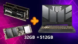 Acompáñame a tunear esta Asus TUF Gaming F15 + 32 GB de RAM y SSD extra!