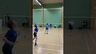 The First Badminton Doubles of the Day is Not the Best One #shorts