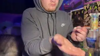 Dab on the new selfie stick with microphone an light 