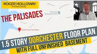 1.5 Story DORCHESTER Plan with Full Basement At The Water