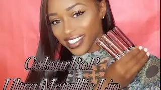 *NEW* ColourPop Ultra METALLIC Lips | First Impressions + Try On