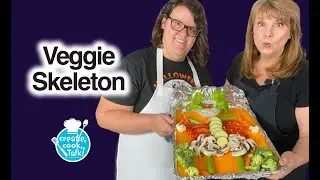 Create Cook and Talk: Halloween Veggie Skeleton