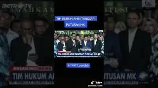 TIM HUKUM🔴AMIN MENANGGAPI HASIL KEPUTUSAN MK
