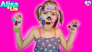 Алиса и Макс играют с лего / lego hands